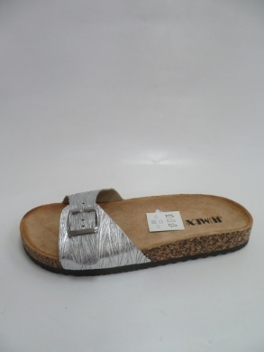 Klapki damskie na płaskim (36-41) 44502 SILVER