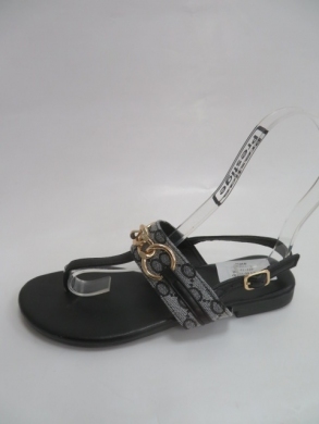 Sandały damskie na płaskim (36-41) 0-89 BLACK