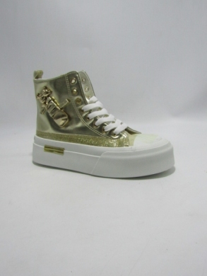 Trampki damskie na płaskim (36-41) YH43 GOLD