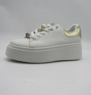 Buty sportowe damskie na koturnie (36-41) 9130 GOLD