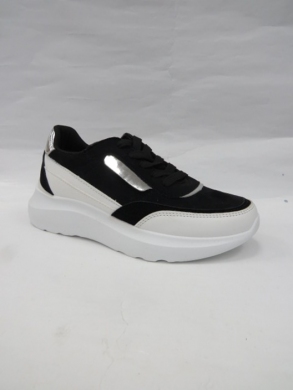 Buty sportowe damskie na płaskim (36-41) 6021-1 BLACK