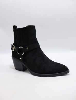 Botki damskie na obcasie (36-41) 68347 BLACK