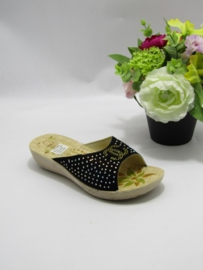 Klapki damskie na koturnie (36-41) 02B BLACK
