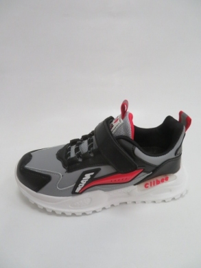 Sportowe Chłopięce (32-37) L302 BLACK/RED