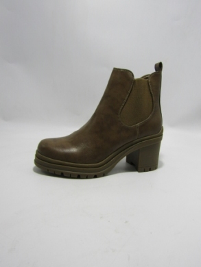 Botki damskie na obcasie (36-41) BL414 KHAKI