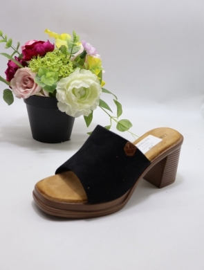 Klapki damskie na obcasie (36-41) 70-1 BLACK