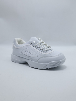 Buty sportowe damskie na płaskim (36-41) DS2-3 WHITE