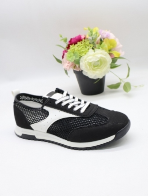 Buty sportowe damskie na płaskim (36-41) YY-245 BLACK