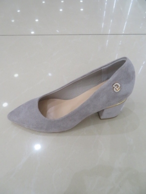 Czółenki damskie na obcasie (36-41) NS262 GREY