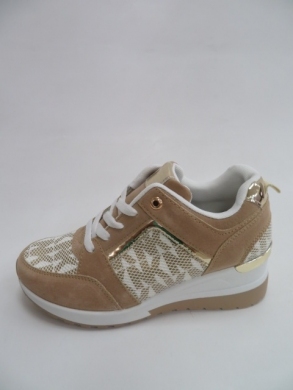 Sportowe Damskie na koturnie (36-41) LDLJ-45 KHAKI