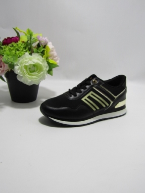 Buty sportowe damskie na płaskim (36-41) 0-112 BLACK