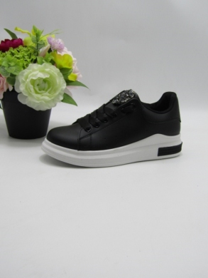 Buty sportowe damskie na płaskim (36-41) Y-126 BLACK