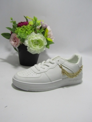 Buty sportowe damskie na płaskim (36-41) W22 WHITE
