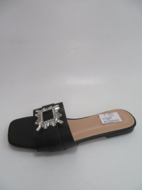 Klapki damskie na płaskim (36-41) HXD68 BLACK