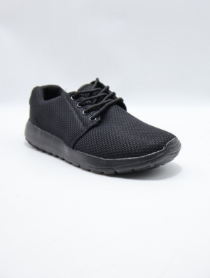 Buty sportowe damskie na płaskim (36-41) DN15-B2 BL/BL