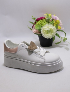 Buty sportowe damskie na płaskim (36-41) V097 PINK