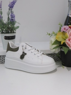 Buty sportowe damskie na płaskim (36-41) 2095 GREEN