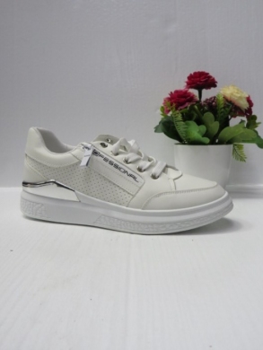 Buty sportowe damskie na płaskim (36-41) 3446-7 WHITE