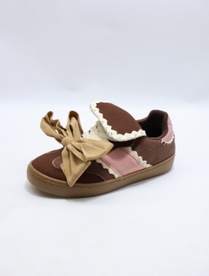 Buty sportowe damskie na płaskim (36-41) 9015 BROWN