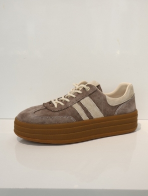 Buty sportowe damskie na płaskim (36-41) GD-XF-209  BROWN