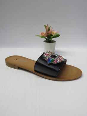 Klapki damskie na płaskim (36-41) JH292 BLACK