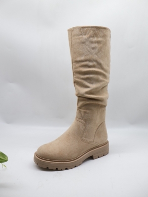 Kozaki damskie ocieplane na płaskim (36-41) 228 BEIGE