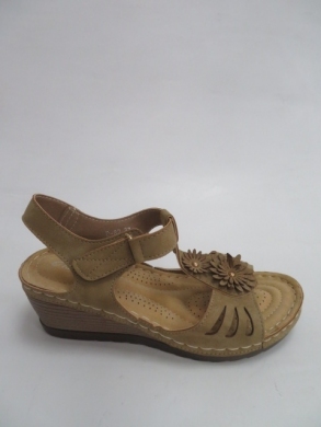 Sandały Damskie na koturnie (36-41) D-82 KHAKI