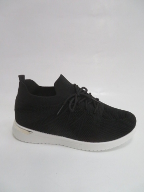 Buty sportowe damskie na płaskim (36-41) 9033-SP BLACK