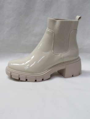 Botki damskie na obcasie (36-41) DE903M BEIGE