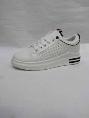 Buty sportowe damskie na płaskim (36-41) BO-167 WHITE/BLACK