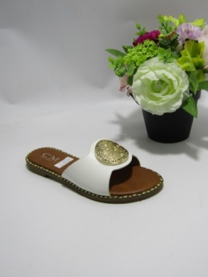 Klapki damskie na płaskim (36-41) 5187 WHITE
