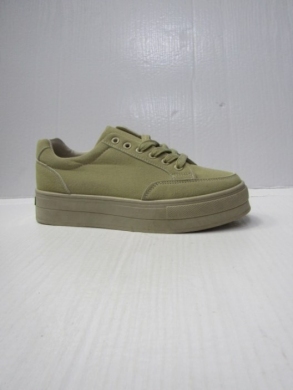 Trampki damskie na koturnie (36-41) BL298 BEIGE