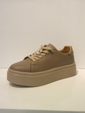 Buty sportowe damskie na płaskim (36-41) GD-FT-117 BROWN
