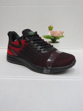 Buty sportowe damskie na płaskim (36-41) LXC 8458-H BLACK/RED