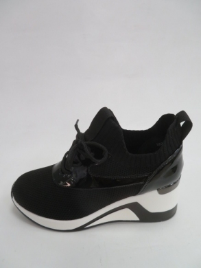 Sportowe Damskie na koturnie (36-41) 2112 BLACK
