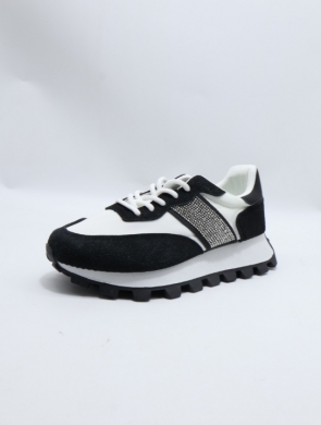 Buty sportowe damskie na płaskim (36-41) 88-120 BLACK