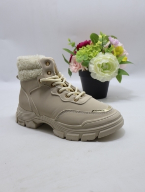 Botki damskie ocieplane na płaskim (36-41) AZM-10 BEIGE