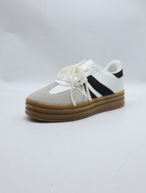 Buty sportowe damskie na płaskim (36-41) 24040 WHITE