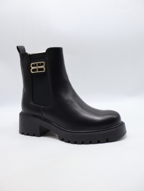 Botki damskie ocieplane na obcasie (36-41) BM176 BLACK