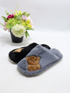 Kapcie damskie ocieplane (36-41) B23-6A MIX