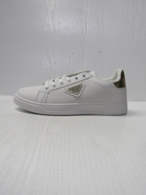 Trampki damskie na płaskim (36-41) EV313 WHITE/GOLD