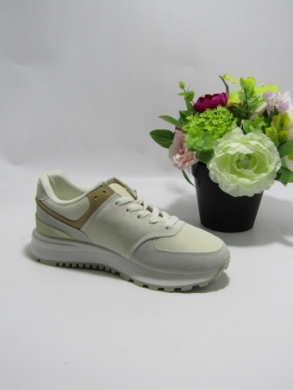 Buty sportowe damskie na płaskim (36-41) LY085 BEIGE