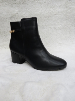 Botki damskie ocieplane na obcasie (36-41) JX361 BLACK