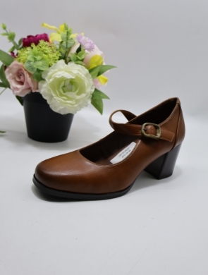 Półbuty damskie na obcasie (36-41) YCC-105 BROWN