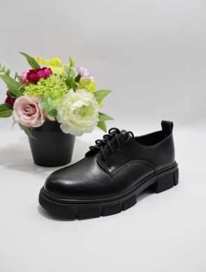 Półbuty damskie na płaskim (36-41) 3301 BLACK