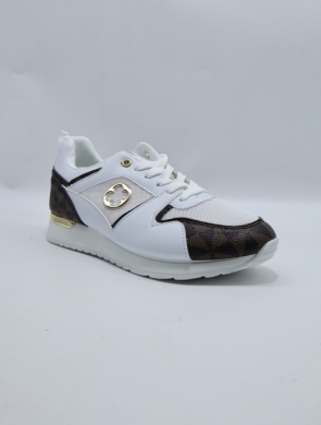 Buty sportowe damskie na płaskim (36-41) J-22 WHITE