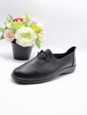 Półbuty damskie na płaskim (39-43) DX8110 BLACK