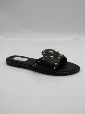 Klapki damskie na płaskim (36-41) CD312 BLACK