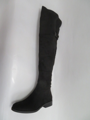 Kozaki damskie ocieplane na płaskim (36-41) 8219 BLACK