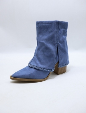 Botki damskie na obcasie (36-41) 23545 BLUE